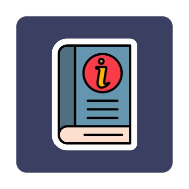 Bilgi Defteri simgesi. dosya simgesi. vektör illüstrasyonu