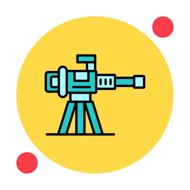 Makine Tüfeği vektör illüstrasyonu