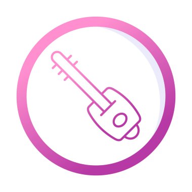 Shamisen vektör simgesi tasarımı