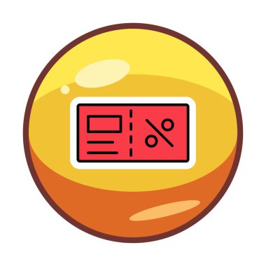 Faturacı Kara Cuma ikon vektör illüstrasyonu  