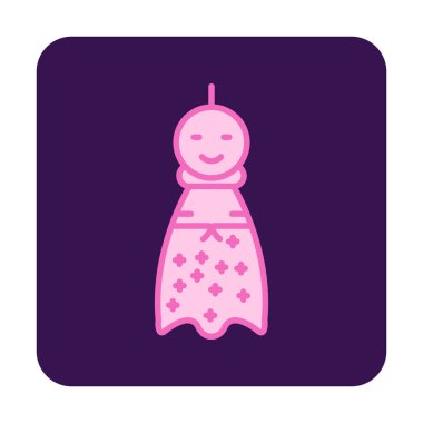 Teru Teru Bozu simgesi, vektör çizimi