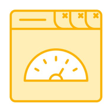 Sayfa hız simgesi, vektör illüstrasyonu