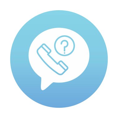 Basit kaçırılan çağrı simgesi, vektör illüstrasyonu