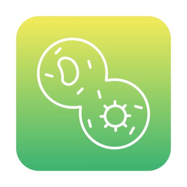 Mitoz web simgesi, vektör illüstrasyonu