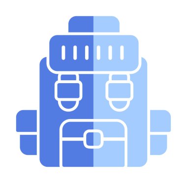 Askeri Sırt Çantası vektör çizimi