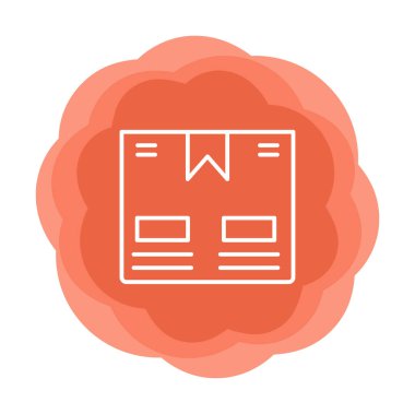 Taşıma Kutusunun vektör illüstrasyonu modern simge                             