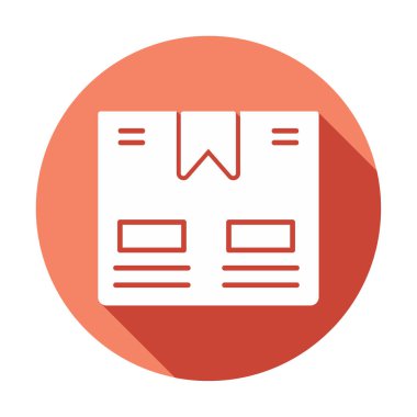 Taşıma Kutusunun vektör illüstrasyonu modern simge                             