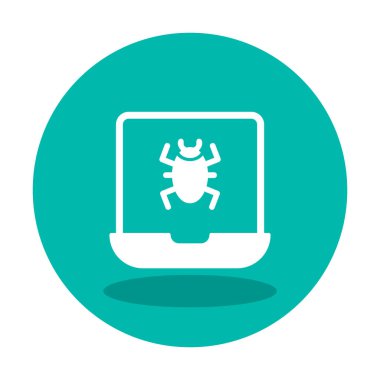 dizüstü bilgisayar simgesi, vektör illüstrasyonu basit tasarım