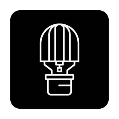 Sıcak Hava Balonu simgesi basit bir illüstrasyon