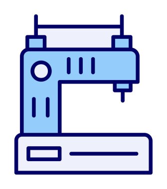 Basit Dikiş Makinesi web vektör simgesi