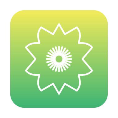 Sakura çiçek simgesi, vektör illüstrasyonu 