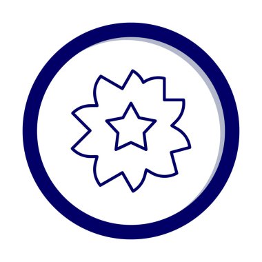 Sakura çiçek simgesi, vektör illüstrasyonu 