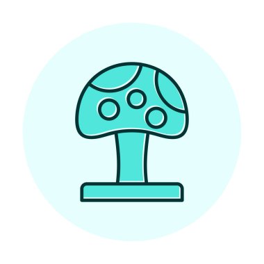 Mushroom icon, vector illustration simple design