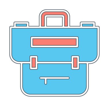 Çanta. Web simgesi basit illüstrasyon  