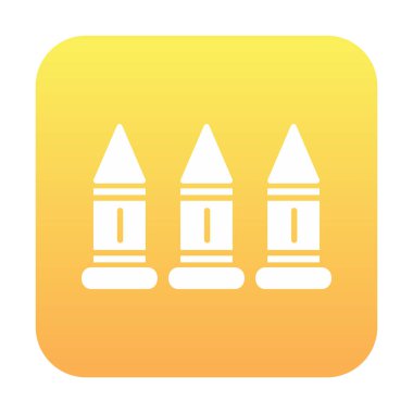 Askeri silah mermileri vektör ikonu. Sembol, logo çizimi. Vektör grafikleri 