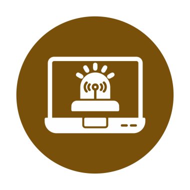 Basit Yazılım simgesi, vektör illüstrasyonu