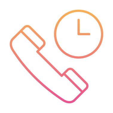 Basit Arama Bekleme simgesi, vektör illüstrasyonu