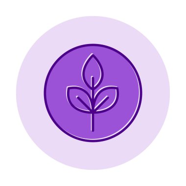 Yaprak logosu tasarımının vektör çizimi. Ekoloji kavramı 