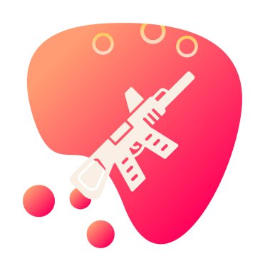 Makine Tüfeği vektör illüstrasyonu