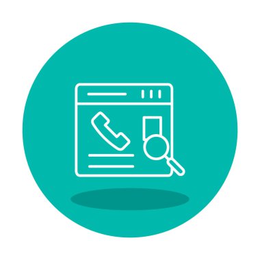 Kişinin vektör çizimi Modern simgeyi ara                            