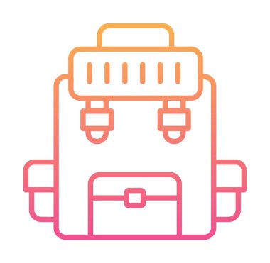 Askeri Sırt Çantası vektör çizimi