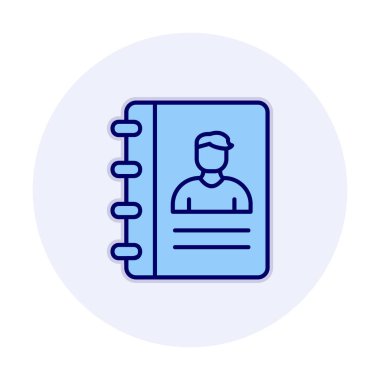 kitap simgesini başvurun, illüstrasyon vektör 