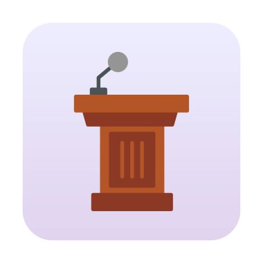 vector illustration of podium icon 