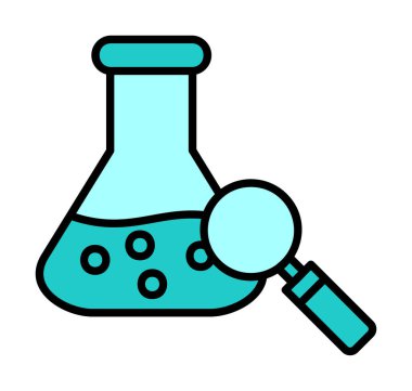 Araştırmacı simgesi beyaz arkaplanda izole edildi 