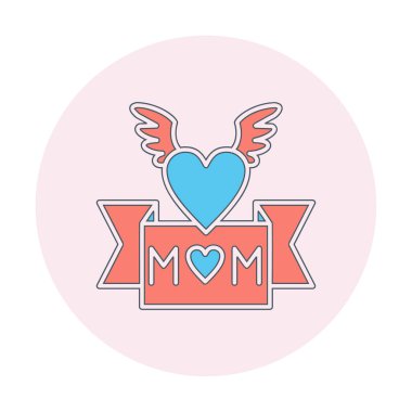 Anneler günü ikonu. Vektör illüstrasyonu. 