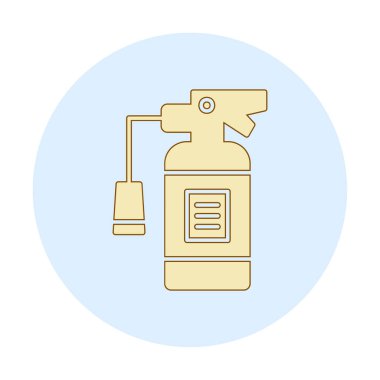 Yangın söndürme simgesinin vektör çizimi                            