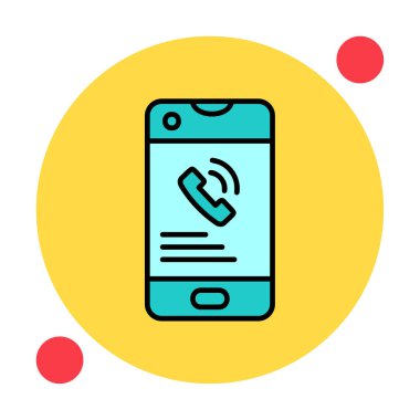 telefon arama simgesi, vektör tasarımı