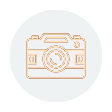 fotoğraf makinesi ikon vektör illüstrasyonu                      