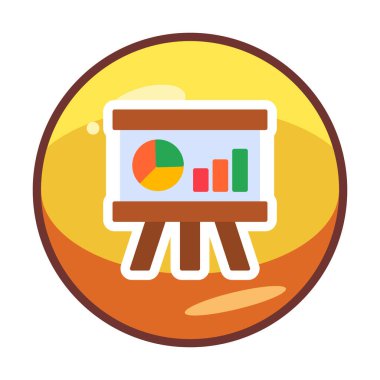 Whiteboard simgesinin vektör illüstrasyonu