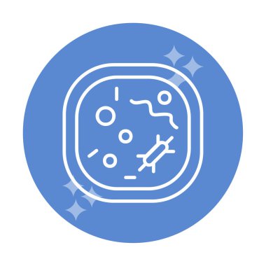 Hücre simgesi, vektör illüstrasyonu