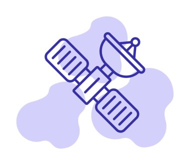 Uydu vektör çizimi, simge ögesi biçimi                     