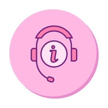 Bilgi web simgesi, vektör illüstrasyonunu sunar