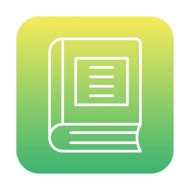 Kitap. Web simgesi basit illüstrasyon