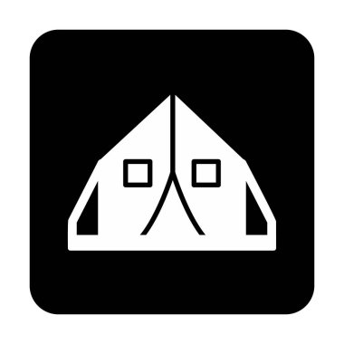 çadır simgesi, vektör çizimi  
