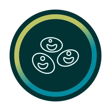 Kan hücreleri düz çizgi simgesi