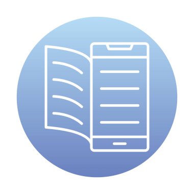 Dijital Kitap simgesi vektör illüstrasyonuName