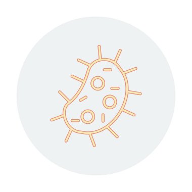 düz basit Amoeba simge vektör çizimi