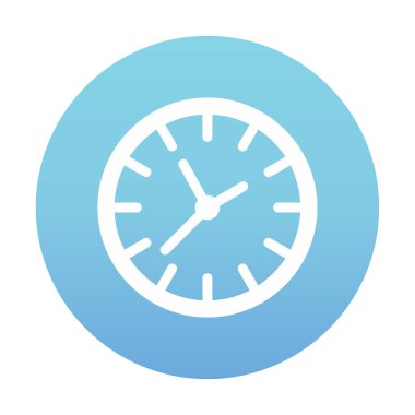 Saat simgesi, vektör illüstrasyonu, zaman simgesi 