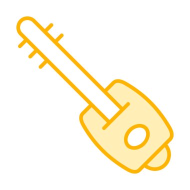 Shamisen vektör simgesi tasarımı