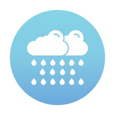 yağmur simgesi, vektör illüstrasyonu  