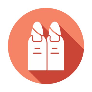 iki çivi web simgesi, vektör illüstrasyonu 