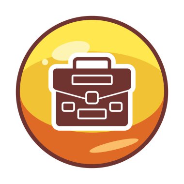 Çanta. Web simgesi basit illüstrasyon  