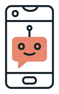 Sohbet simgesi vektör illüstrasyonu