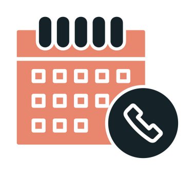 Takvim simgesi, vektör illüstrasyonu basit tasarım