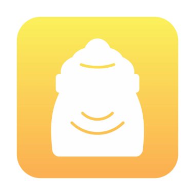 Şeker düzlüğü simgesi, vektör illüstrasyonu  