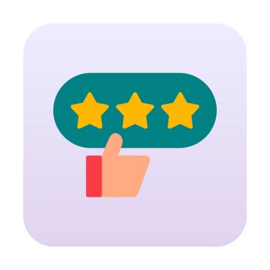 derecelendirme vektör simgesi, İyi İnceleme konsepti                         